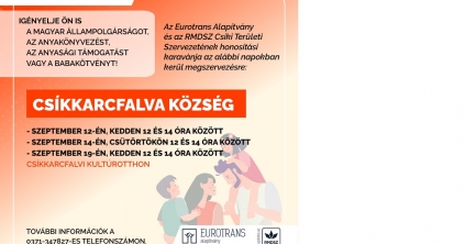 Ingyenes honosítás Csíkkarcfalván